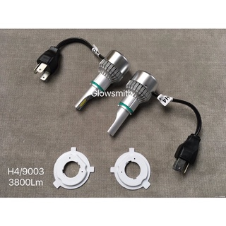 C6 LED大燈 H4 霧燈 36W*2 3800LM 燈泡 大功率 6000K 白色