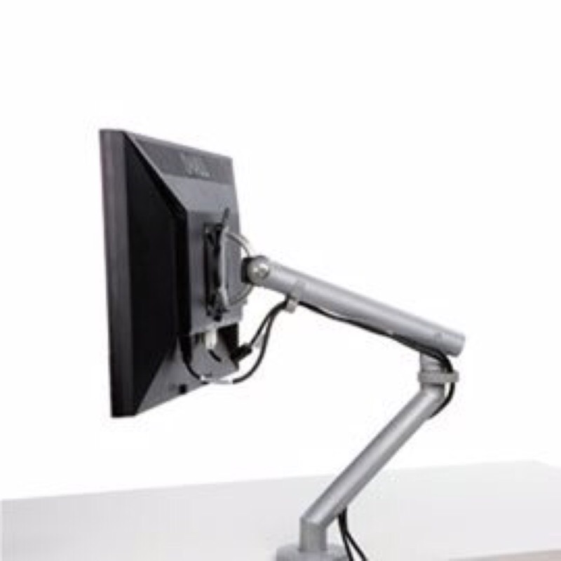 【Herman Miller】Flo 電腦螢幕桌上型支撐架（金屬霧銀）