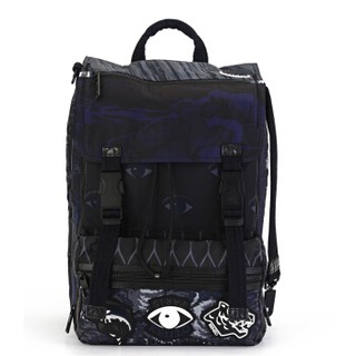 【美國代購】KENZO Nylon Multi Print 正品 藍色 眼睛 老虎 圖騰 尼龍 後背包 登山包 旅行包