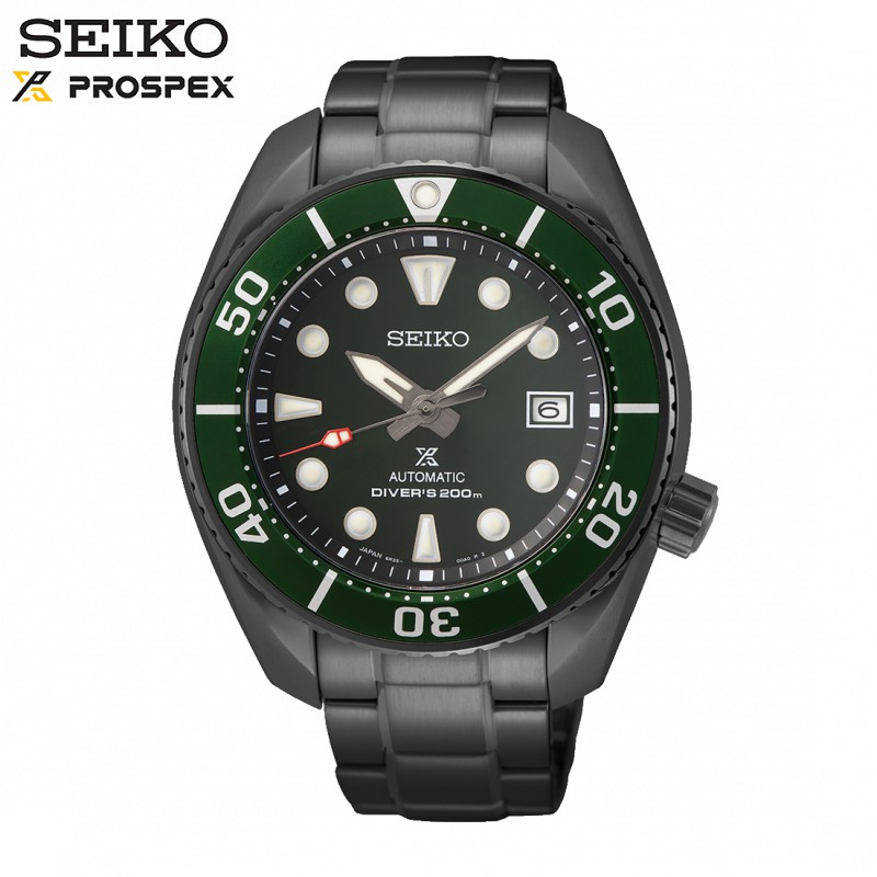 SEIKO SPB195J1《相撲款PROSPEX機械200M潛水錶系列》45mm/6R35/綠x黑/公司貨【第一鐘錶】