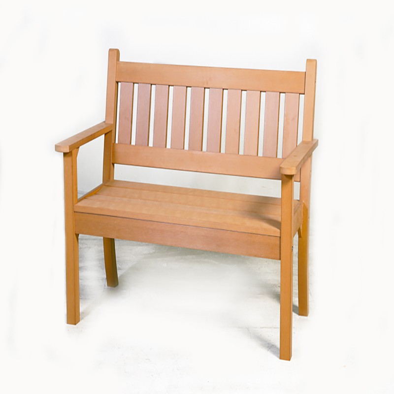 【FU27-4】 雙人塑木椅  W14001