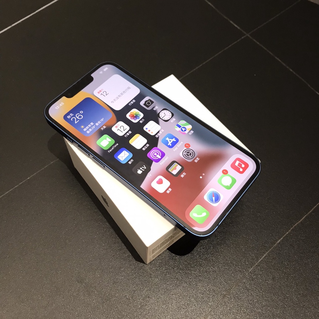 APPLE IPHONE 13 128G 藍 保固至2022/11/22 電池健康度100% 6.1inch 二手手機