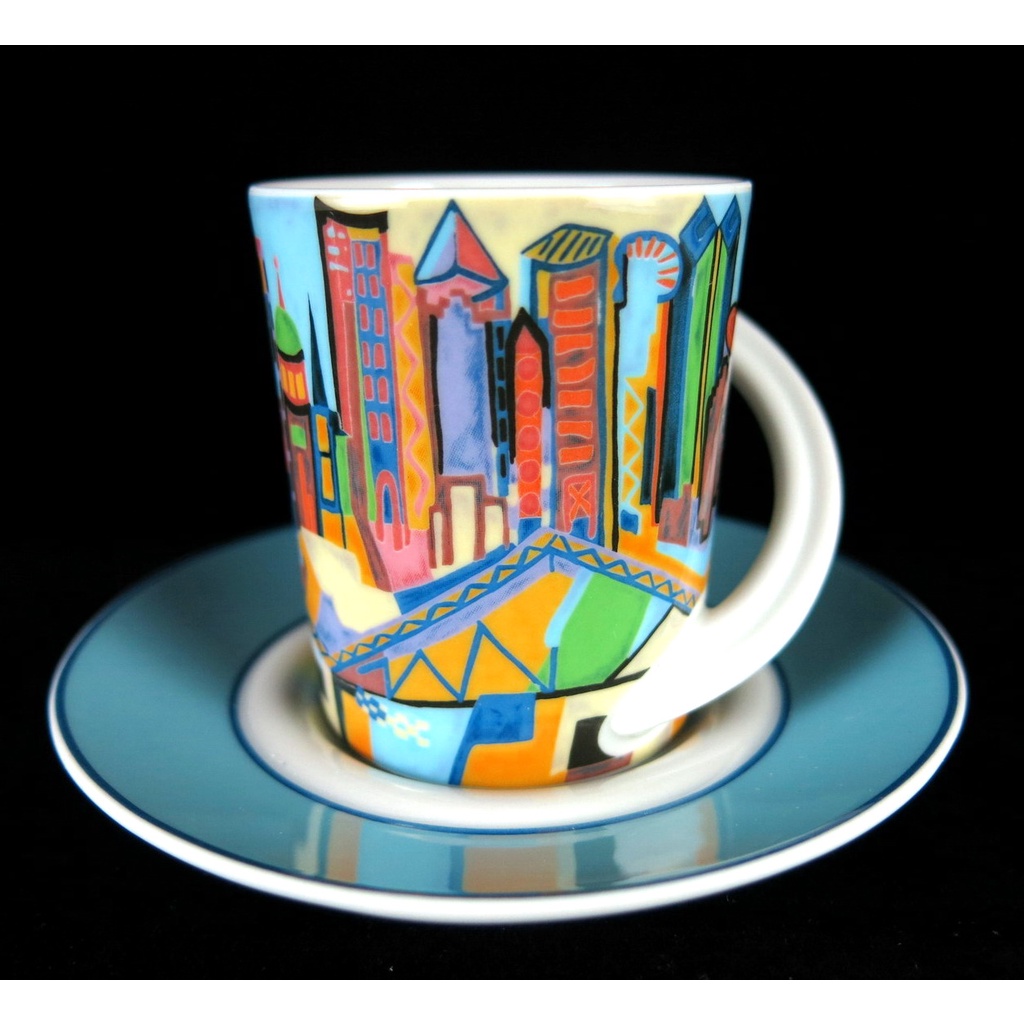 德國Rosenthal 設計師系列Cupola City咖啡杯盤組-J