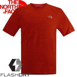 【The North Face 男款 FLASHDRY短袖T恤 龐貝霧紅  】NF00CA2F/短袖/T恤/排/悠遊山水