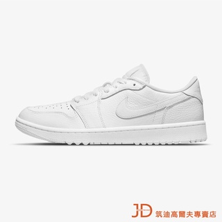 過季出清AIR JORDAN 1 Low G全白高爾夫男鞋 #DD9315-101