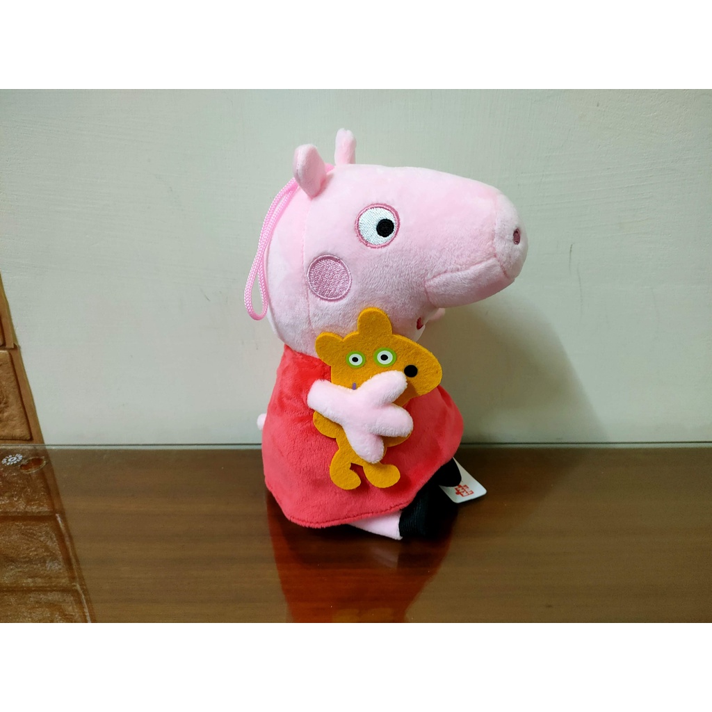【現貨】正版 卡通 佩佩豬 娃娃 坐姿娃娃 PeppaPig 粉紅豬小妹  6吋