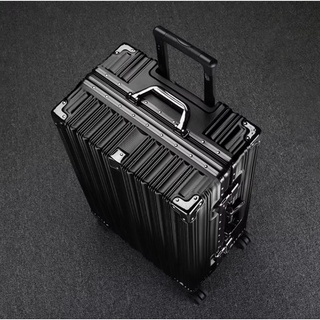 全新黑色20吋鋁框行李箱旅行箱八輪登機箱