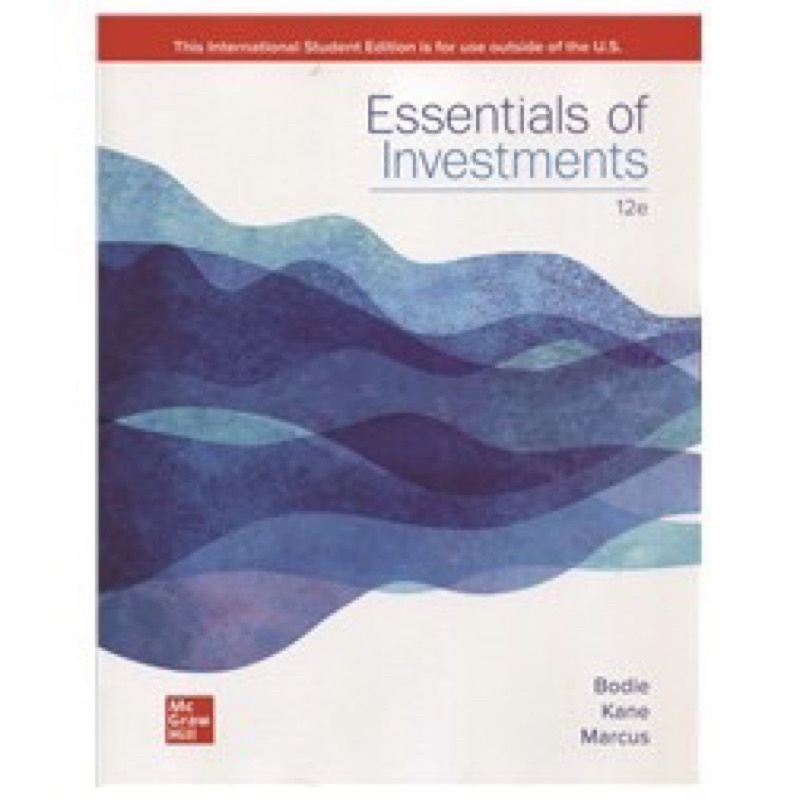 【二手現貨】 Essentials of Investments 12/E 12e 12版 9781265450090