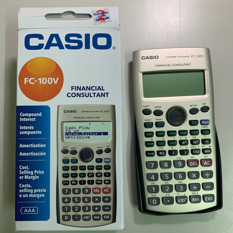 Casio fc-100v財務型計算機