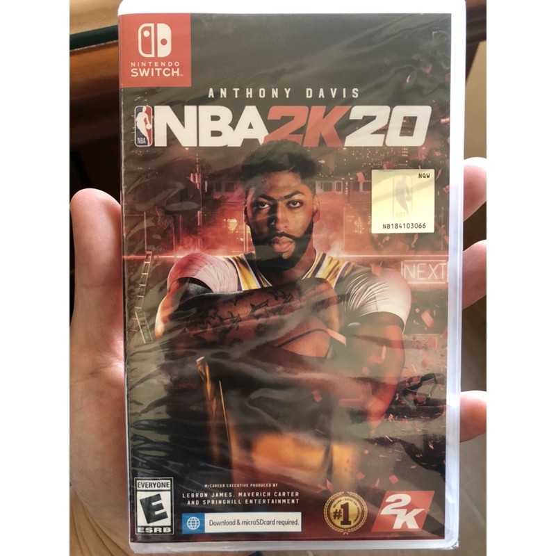 NBA 2K20 中文版 任天堂 Switch NS 全新未拆封 美國職業籃球