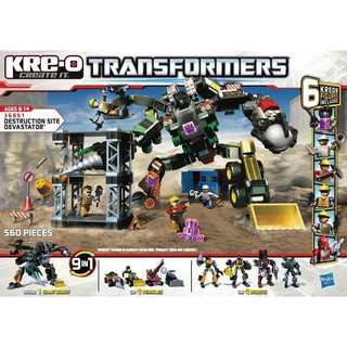 特價出清 變形金鋼 變形金剛 Transformers KRE-O積木組 - 變形金剛 大力神工程合體組 超商寄送需裁減