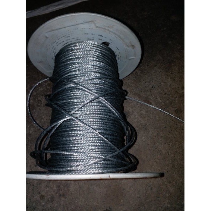 鋼索線 鍍鋅鋼索繩  1分（直徑約3.2mm）剪裁1尺長價位_粗俗俗五金大賣場