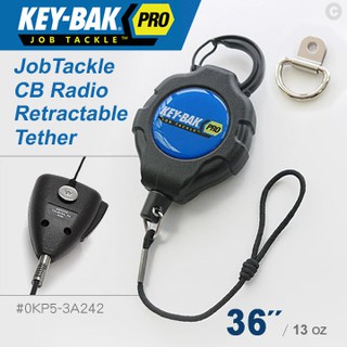 【調皮鬼國際精品鋪】美國KEY-BAK JobTackle系列 36" 伸縮繫繩-適用對講機手提式麥克風(公司貨)