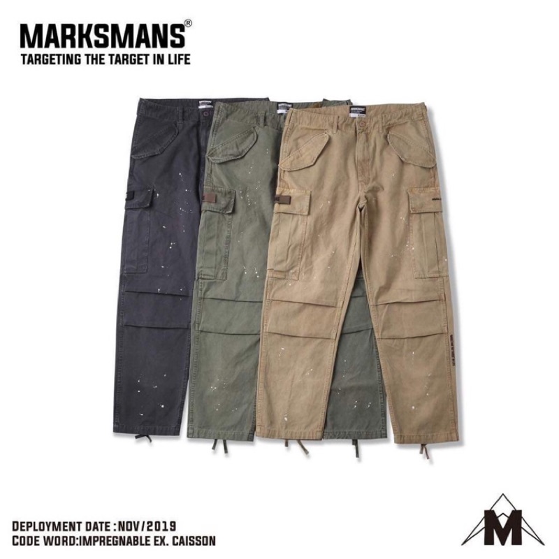 Marksmans m65 Army Pants 軍綠 潑漆 軍褲