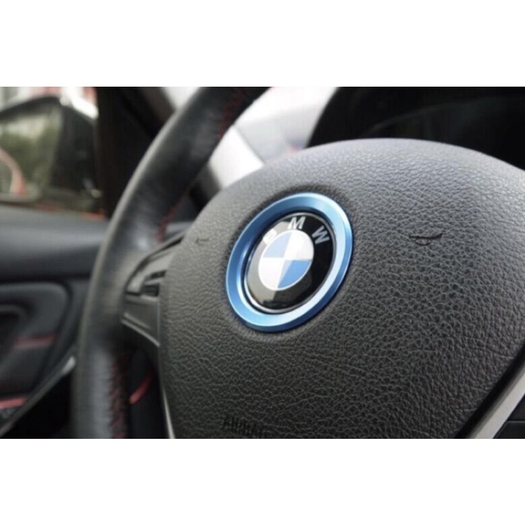 台灣現貨 BMW i8 方向盤裝飾環 E60 E90 鋁合金 車標裝飾環