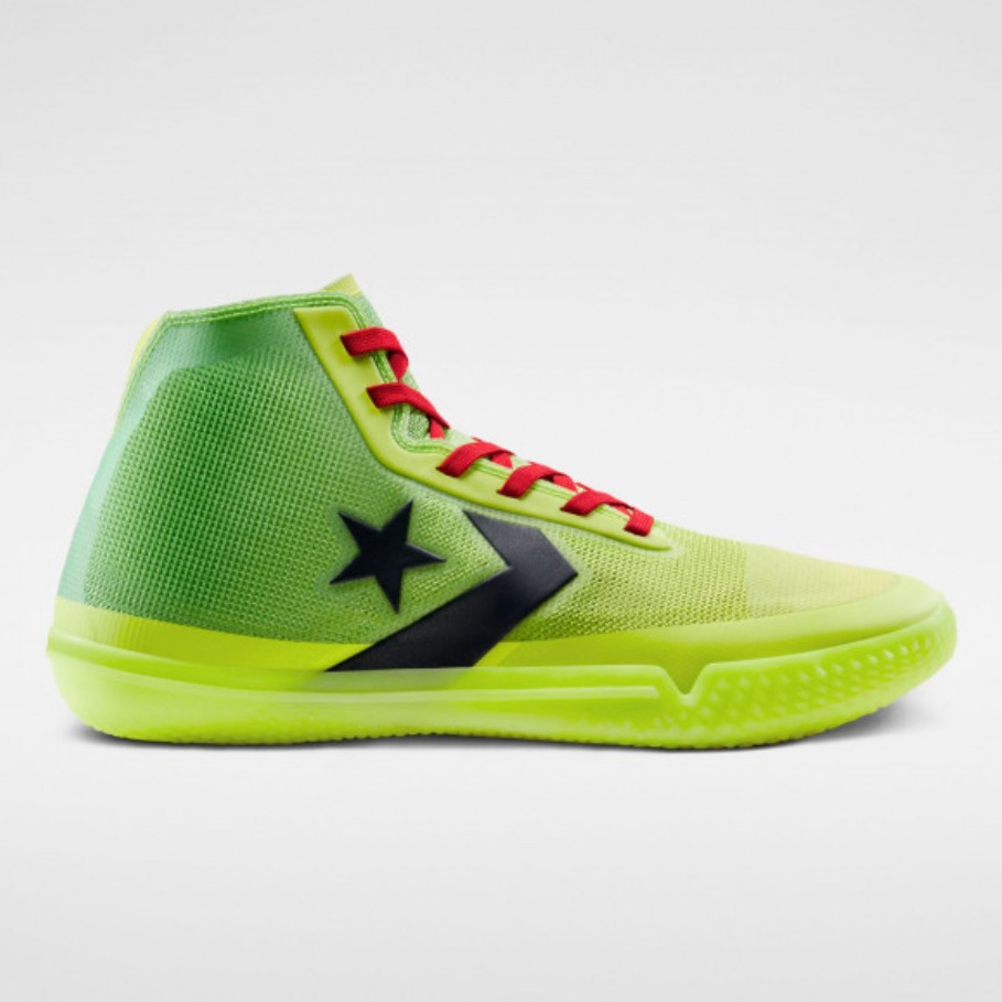 R 代購converse All Star Pro Bb Nocturnal 螢光黃紅夜光籃球鞋166322c 蝦皮購物