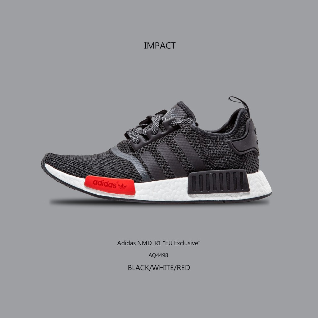 Adidas NMD R1 x Footlocker 黑 紅 歐洲限定 聯名 初代 AQ4498 IMPACT