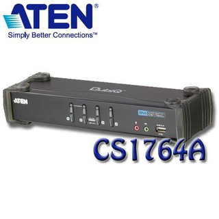 【3CTOWN】含稅 ATEN宏正 CS-1764A CS1764A 4埠桌上型KVM切換器 含特製KVM連接線
