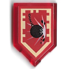 磚家 LEGO 樂高 未來騎士 能量盾牌 盾牌 五角盾牌 70363 Wrecking Ball 透明紅色