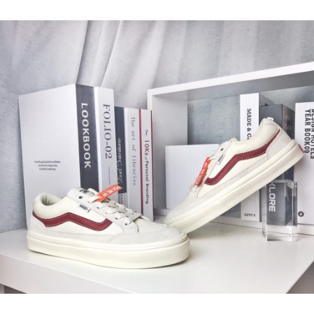 vans falken cream red