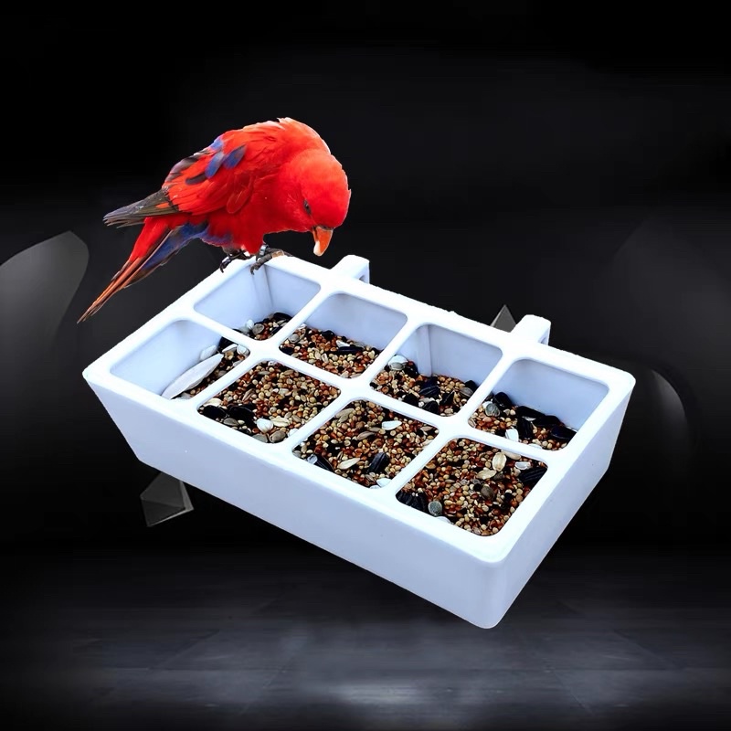鸚鵡：鳥用食盆/餵食器/多格/飼料盒/點心盒