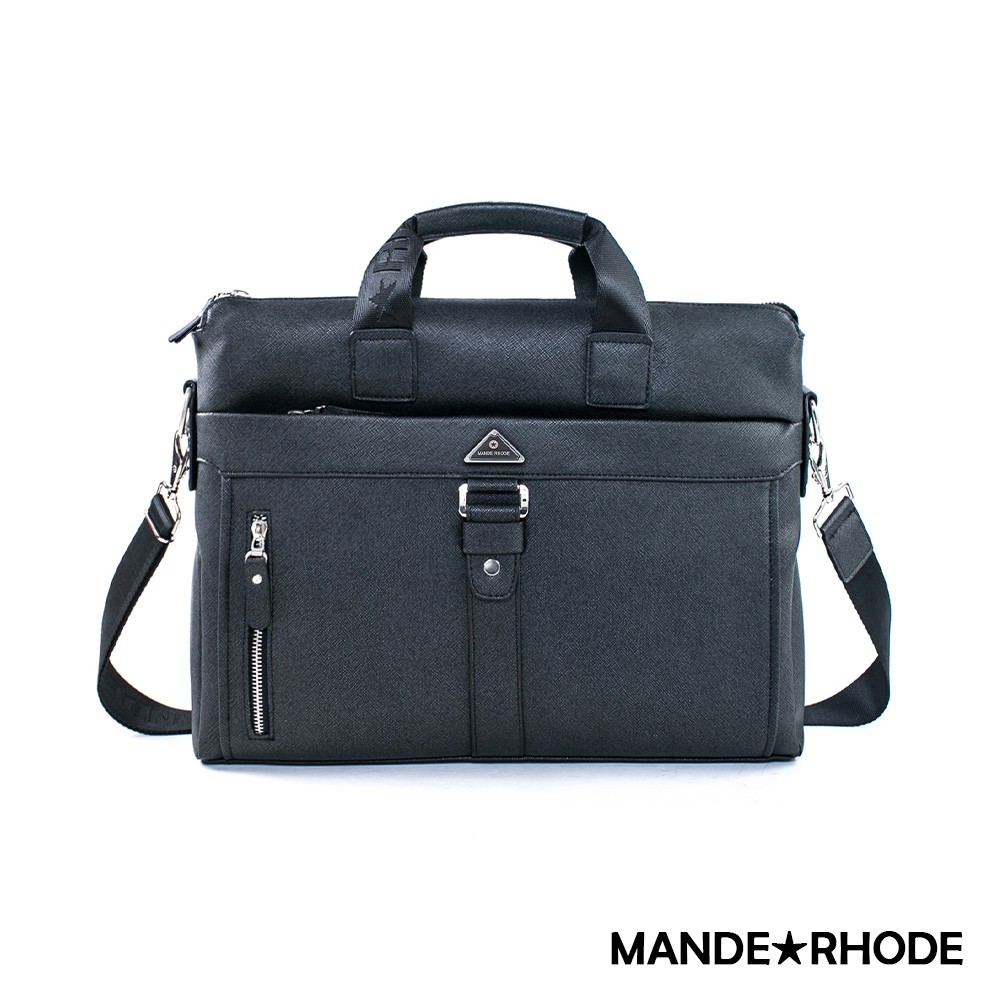 MANDE RHODE - 里米尼- 硬挺十字紋熱銷款公事包 - MR-52821