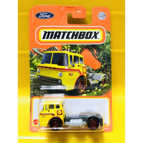 1/64 模型車 卡車 拖車頭 卡車頭 絕版 限量 matchbox 殼牌石油聯名 貨車頭 1965 ford c900