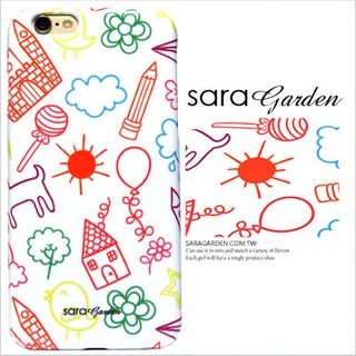 客製化 手機殼 iPhone 7 【多款手機型號提供】插畫 童年 彩色筆感 保護殼 G016 Sara Garden