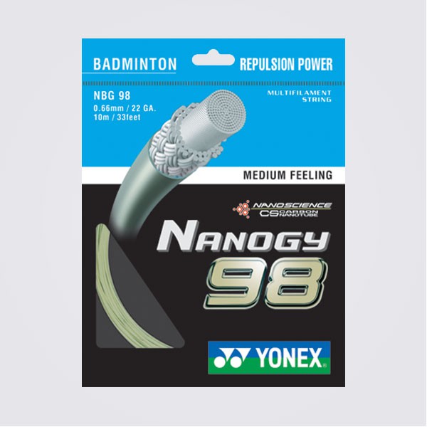 飛躍體育|YONEX NANOGY 98 羽球線 羽球拍線藍黃銀3色