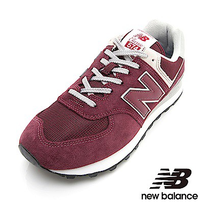 《現貨》New Balance 574復古鞋 男/女鞋 情侶鞋  酒紅 ML574FBR  經典不敗的鞋型與配色 慢跑鞋