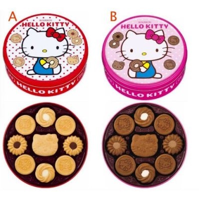 日本Kitty造型圓鐵盒餅乾 現貨大拍賣～～限時優惠～請註明款式