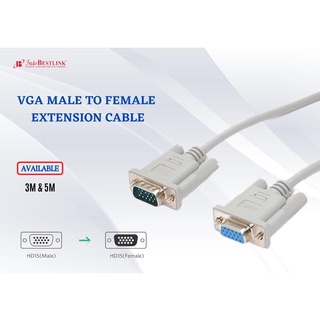 公對母 VGA 線 VGA 3+5 M 轉 F VGA 延長線 3m