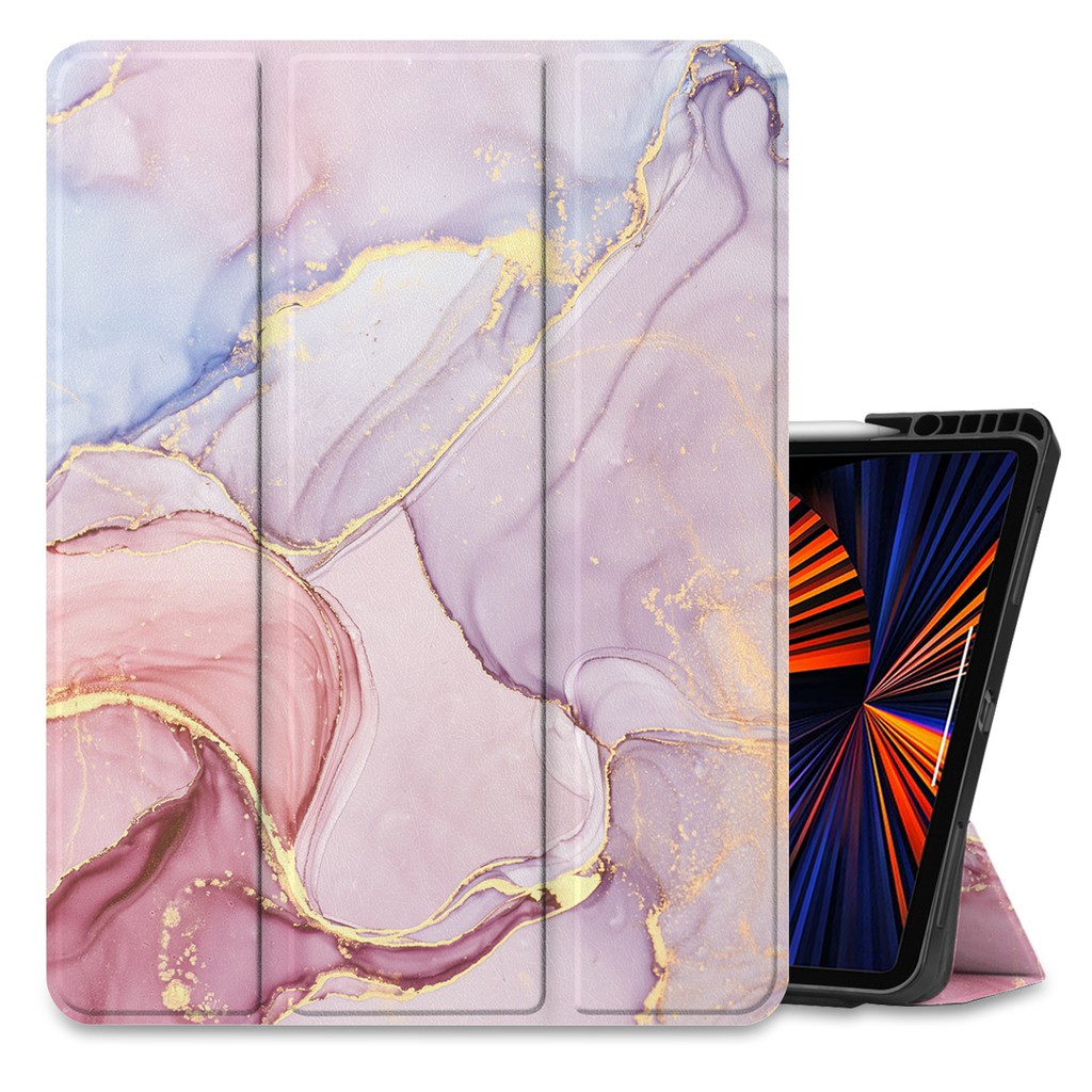 彩繪保護殼iPad Pro 11 2021保護套 新款iPad 12.9吋帶筆槽平板皮套 可客製