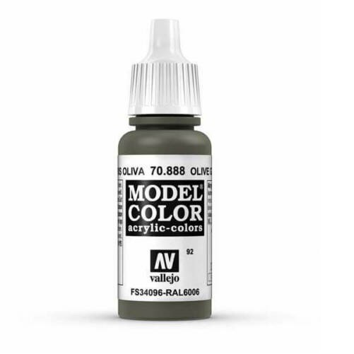 Acrylicos Vallejo 模型色彩 Model Color 092 70888 橄欖灰色 17ml