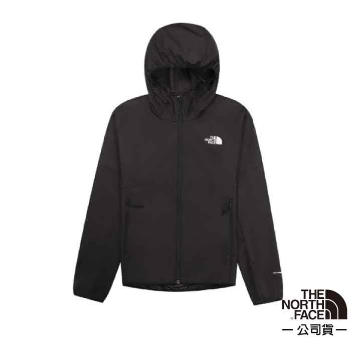 【美國 The North Face】男款 WINDWALL 防風防潑休閒連帽外套/特價85折/全黑_49B2