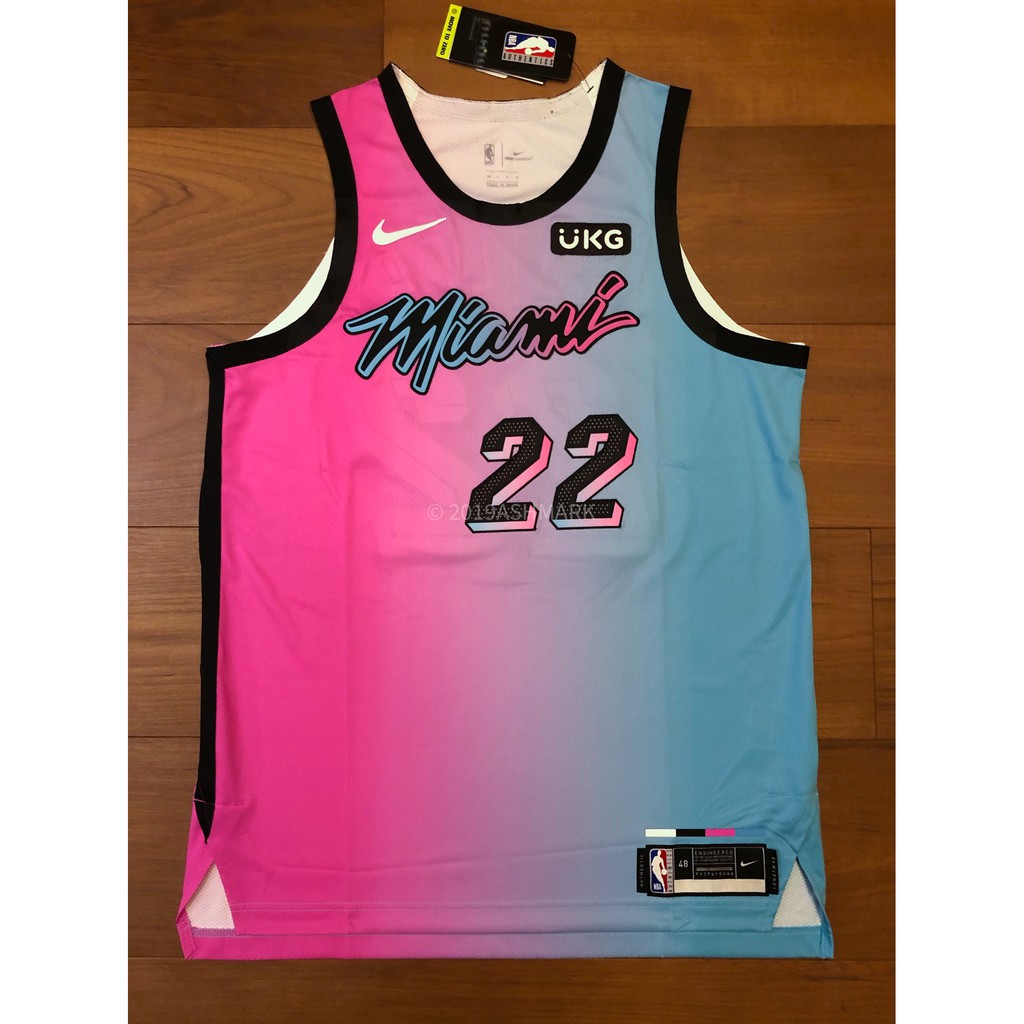 Nba球衣 Nike Authentic Jimmy Butler Heat City 熱火城市版球員版球衣 蝦皮購物