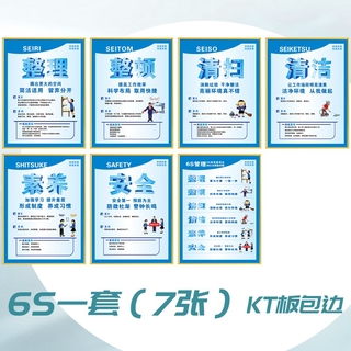 5s 6s 7s 8s 9s10s11s管理制度工廠車間企業文化安全質量現場管理掛圖海報宣傳標語定制整理整頓清掃清潔素養 蝦皮購物