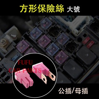 方形保險絲 30A 40A 50A 60A 70A 80A 100A 公插 母插 TOYOTA 豐田 三菱 馬自達 本田