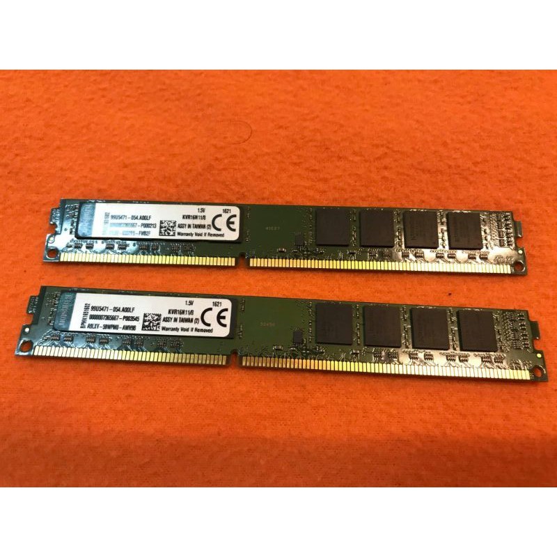 金士頓 ddr3 1600 8g*2=16g