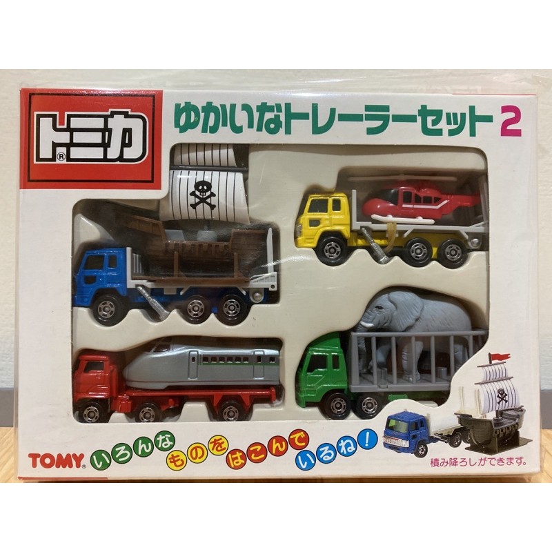 盒組 Tomica 運搬車系列海盜船大象動物運搬車新幹線直升機搬運車卡車貨車多美小汽車 蝦皮購物