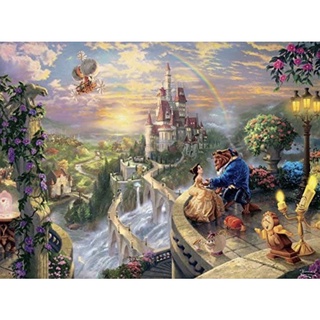 現貨在台-美國拼圖 750片 ceaco 拼圖 迪士尼 Disney 美女與野獸 公主A款 Thomas Kinkade