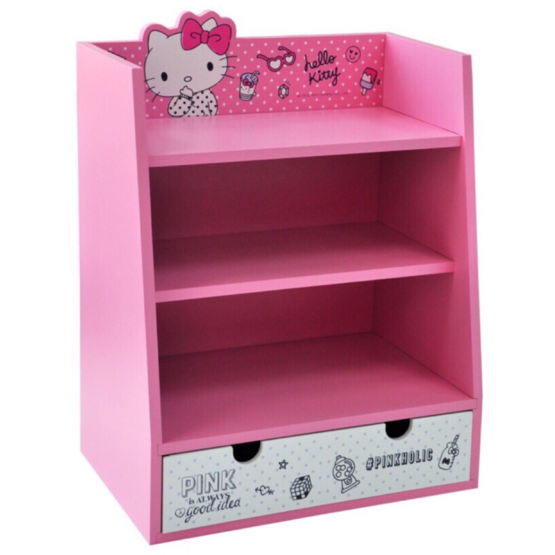 特價~正版授權 木製  Hello Kitty 美妝收納櫃 桌上收納櫃 KT-630024《熊兔的店 》