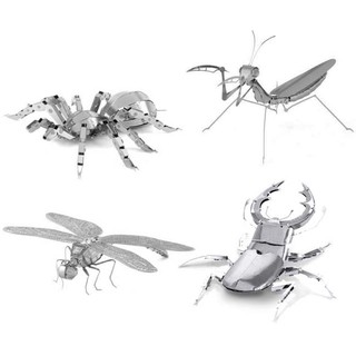 玩得購【Metallic nano puzzle】金屬拼圖昆蟲系列-蜻蜓 TMN-32 /螳螂 TMN-34