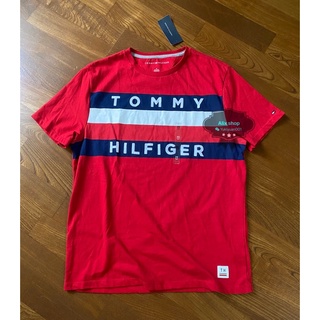 特價免運費Tommy Hilfiger TH 湯米 拼布款 男M紅白藍。拼接短、貼布、拼布袖T恤 上衣。