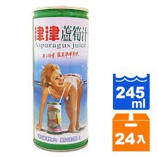 津津蘆筍汁飲料245ml(24入/箱)
