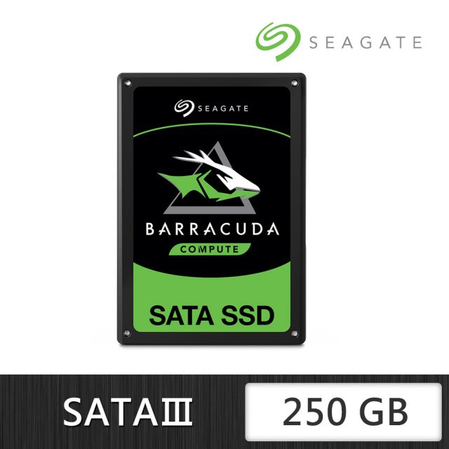 BarraCuda 新梭魚 250G SATA 2.5吋SSD固態硬碟(ZA250CM1A002)