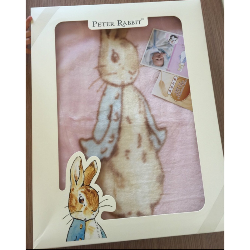 全新正品 奇哥 Peter Rabbit 彼得兔 比得兔 防踢袖毯禮盒 彌月禮 防踢被 毯子