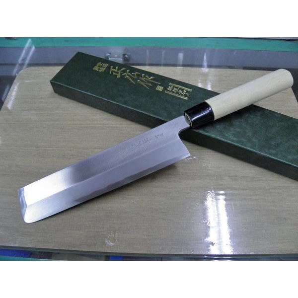 日本-正廣作-左刃 210m/m漬物刀(會銹)