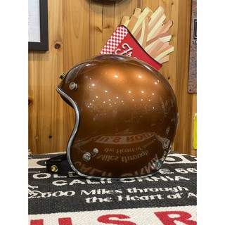 （l LOVE樂多) GALLOP Kustom Kulture 復古半罩安全帽 素色3/4安全帽 焦橙