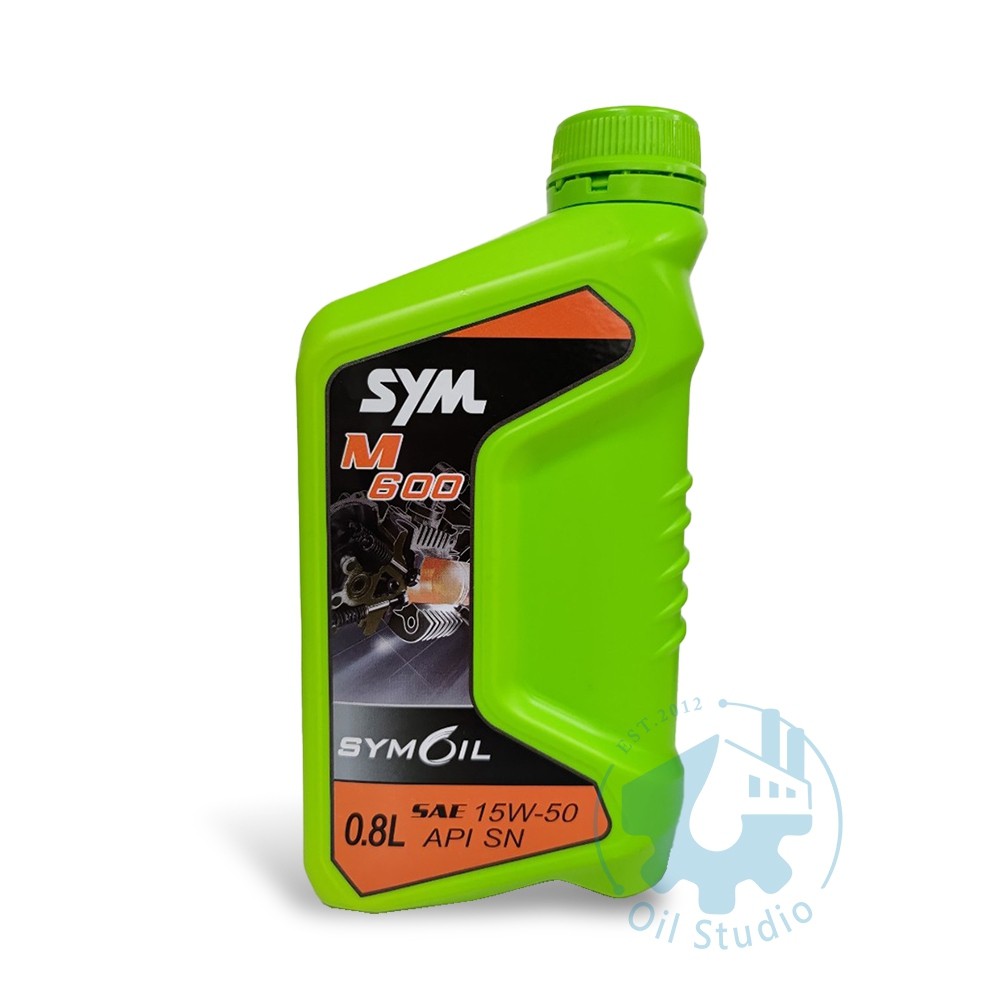 《油工坊》SYMOIL 三陽 M600 15W50 陶瓷汽缸 機油 0.8L 新MAX-9 SYM